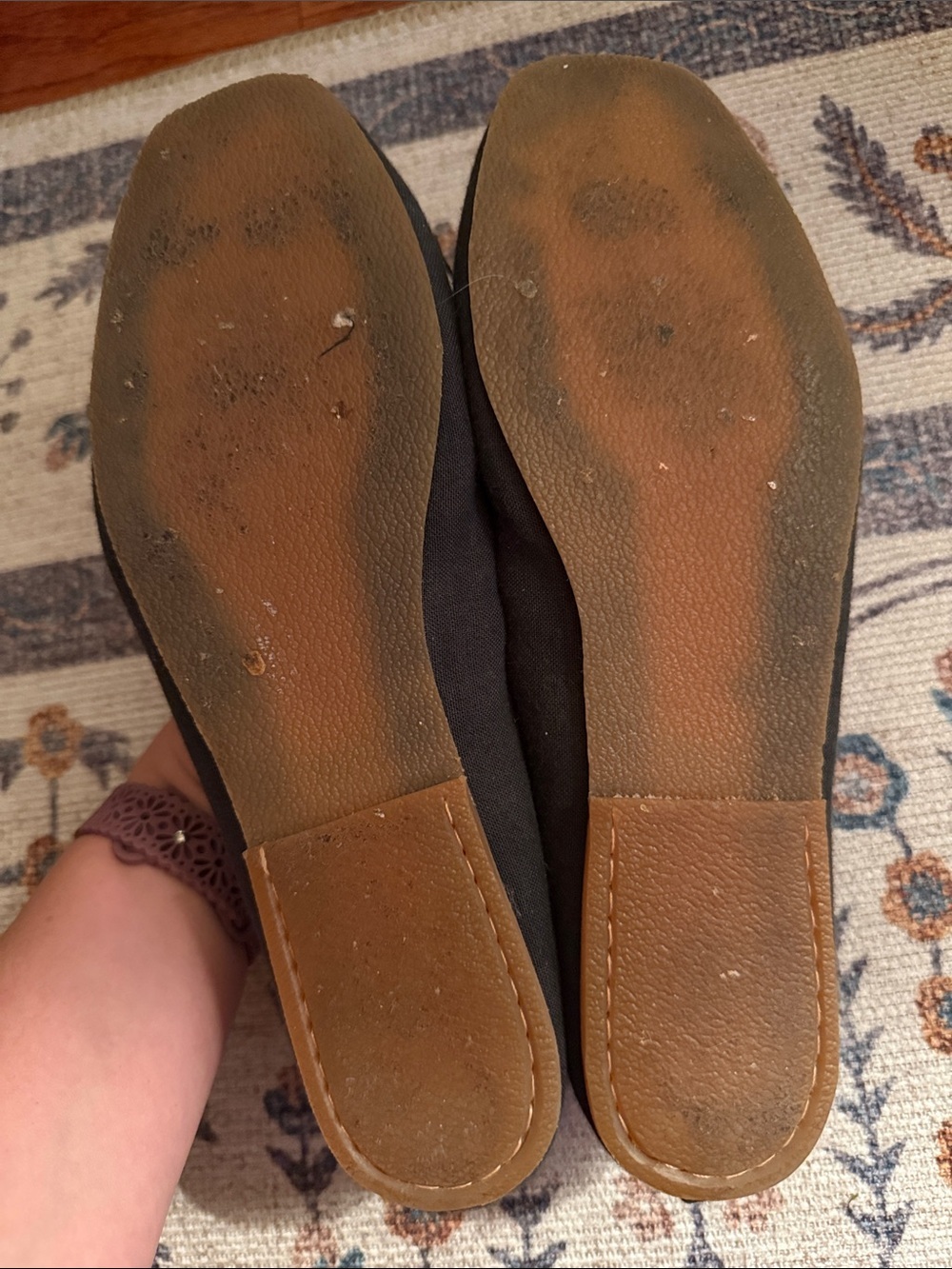 Small Lot Co. Black Ballet Flat Size 38 - best for Women’s 9 EUC - Picture 5 of 5
